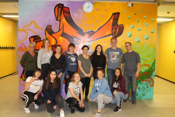 Graffiti-Projekt mit Dietrich Butt an der ORS