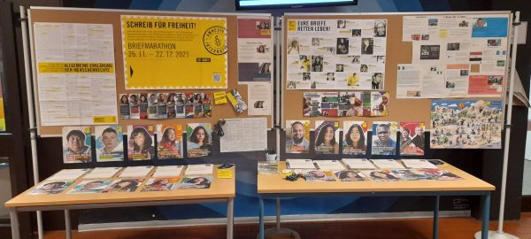 Die ORS beteiligt sich am Amnesty Internation Briefmarathon